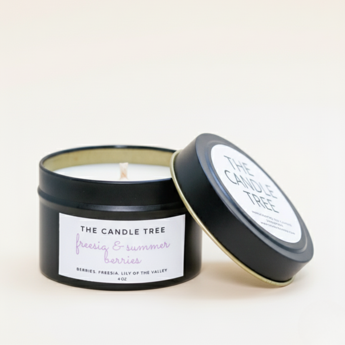 The Candle Tree | Freesia & Summer Berries Soy Wax Candle 4oz
