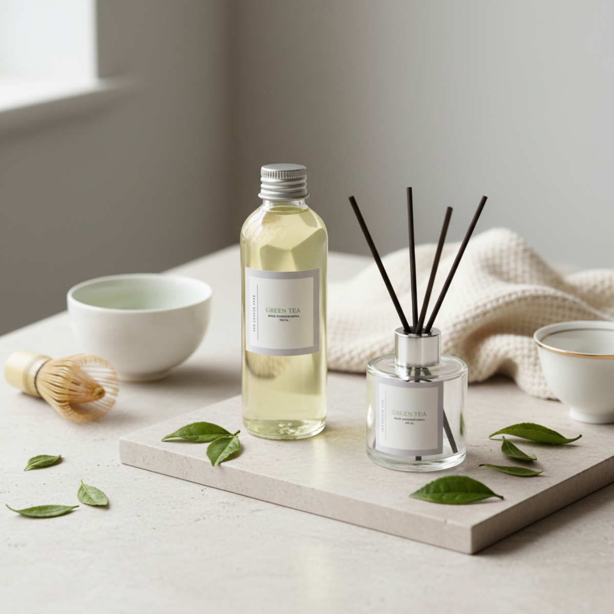 The Candle Tree | Green Tea Reed Diffuser Refill