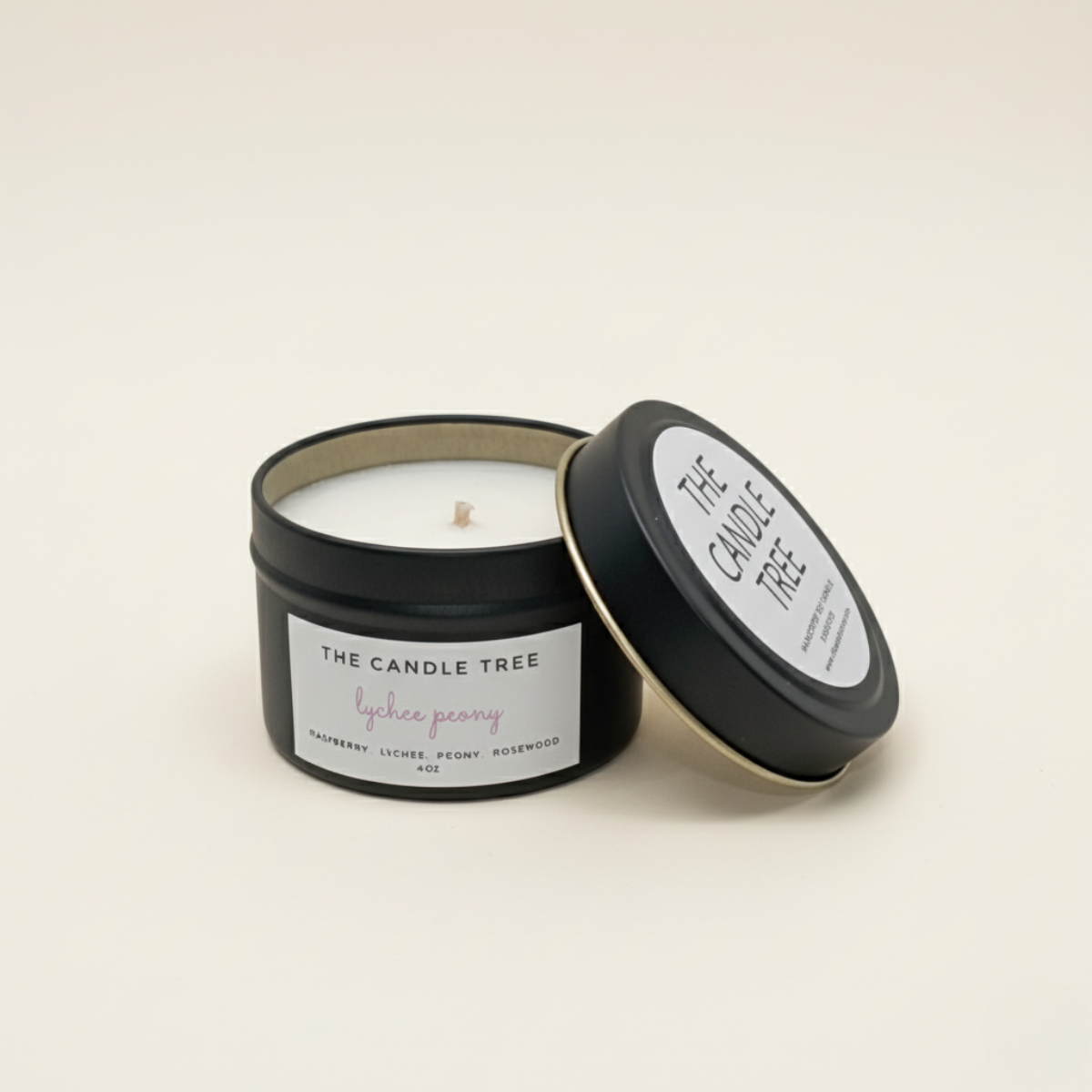 The Candle Tree | Lychee Peony Soy Wax Candle 4oz