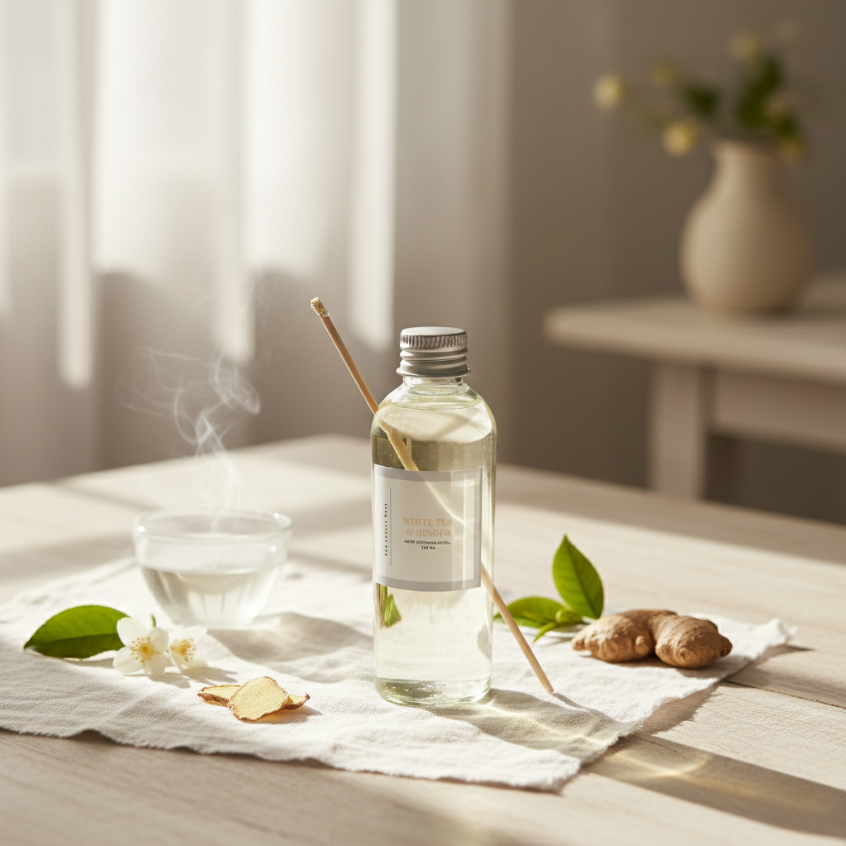 The Candle Tree | White Tea & Ginger Reed Diffuser Refill