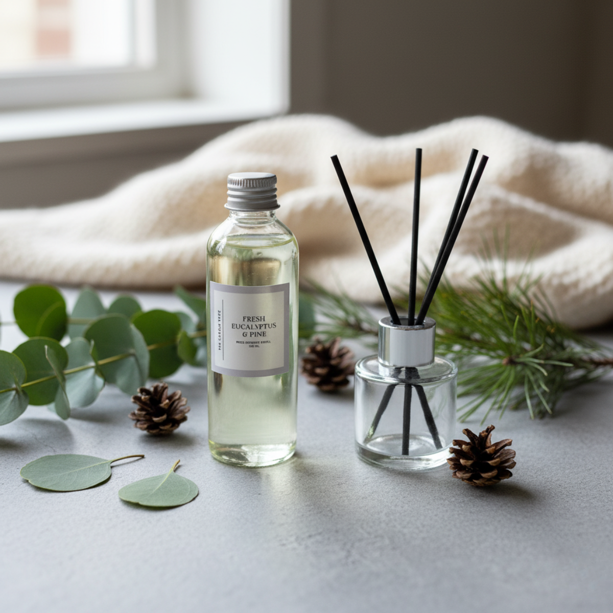 Fresh Eucalyptus & Pine Reed Diffuser Refill | 100ml