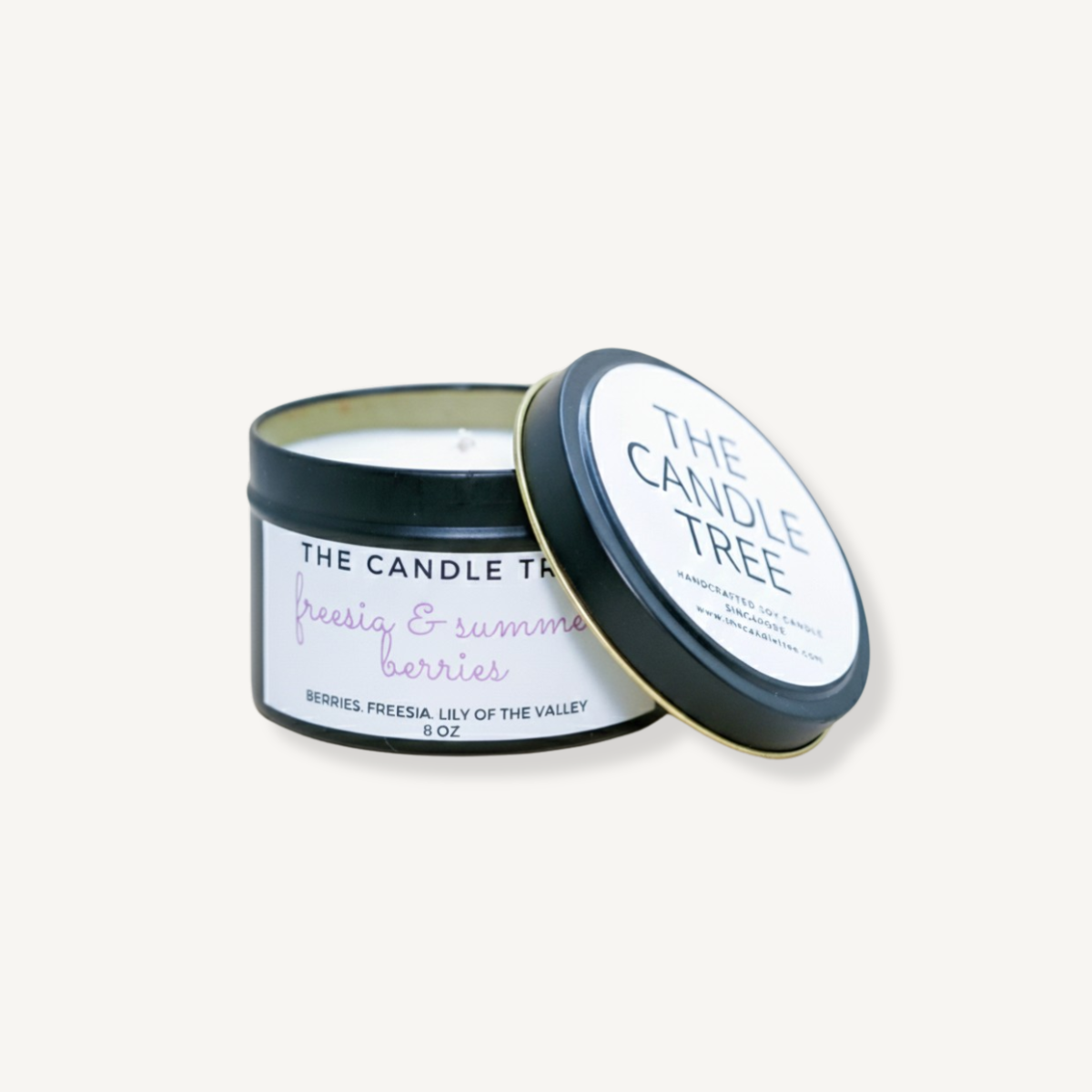The Candle Tree | Freesia & Summer Berries Soy Wax Candle 8oz