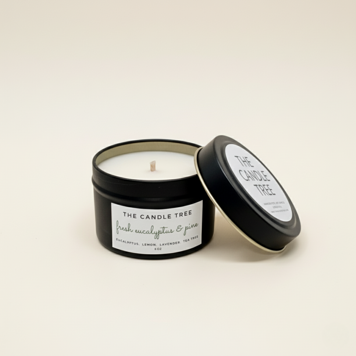 The Candle Tree | Fresh Eucalyptus & Pine Soy Wax Candle 4oz