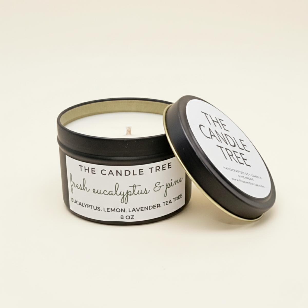 The Candle Tree | Fresh Eucalyptus & Pine Soy Wax Candle 8oz
