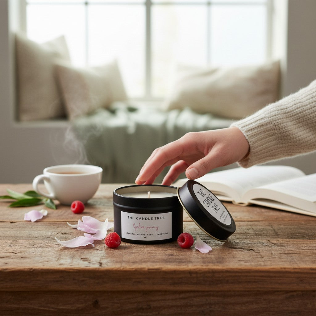 The Candle Tree | Lychee Peony Soy Wax Candle 