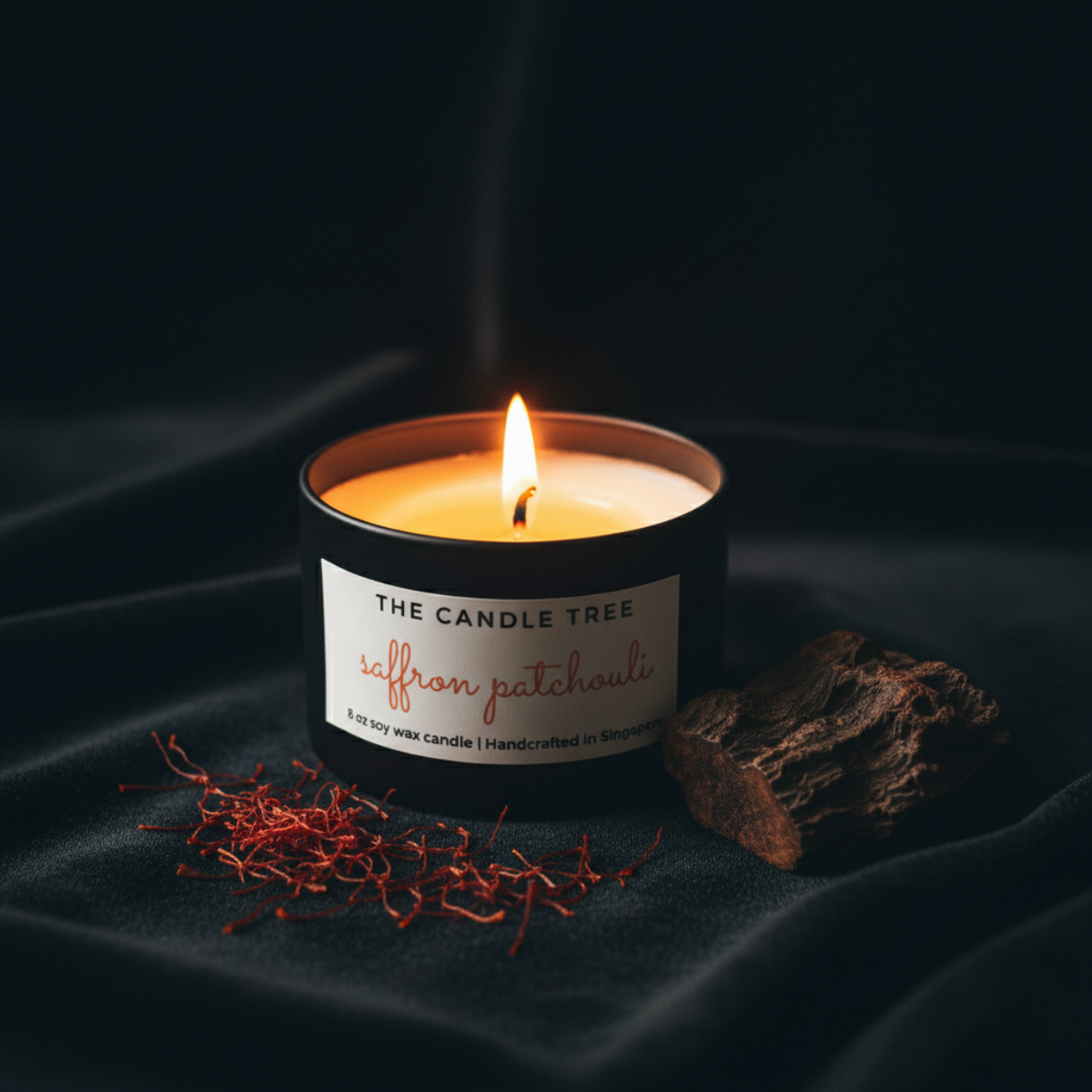 The Candle Tree | Saffron Patchouli Soy Wax Candle